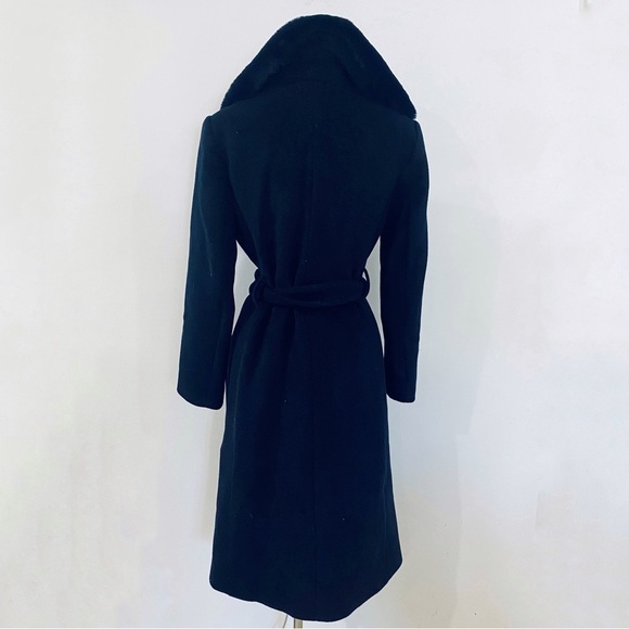 Club Monaco wool blend coat in dark Navy - Picture 5 of 13